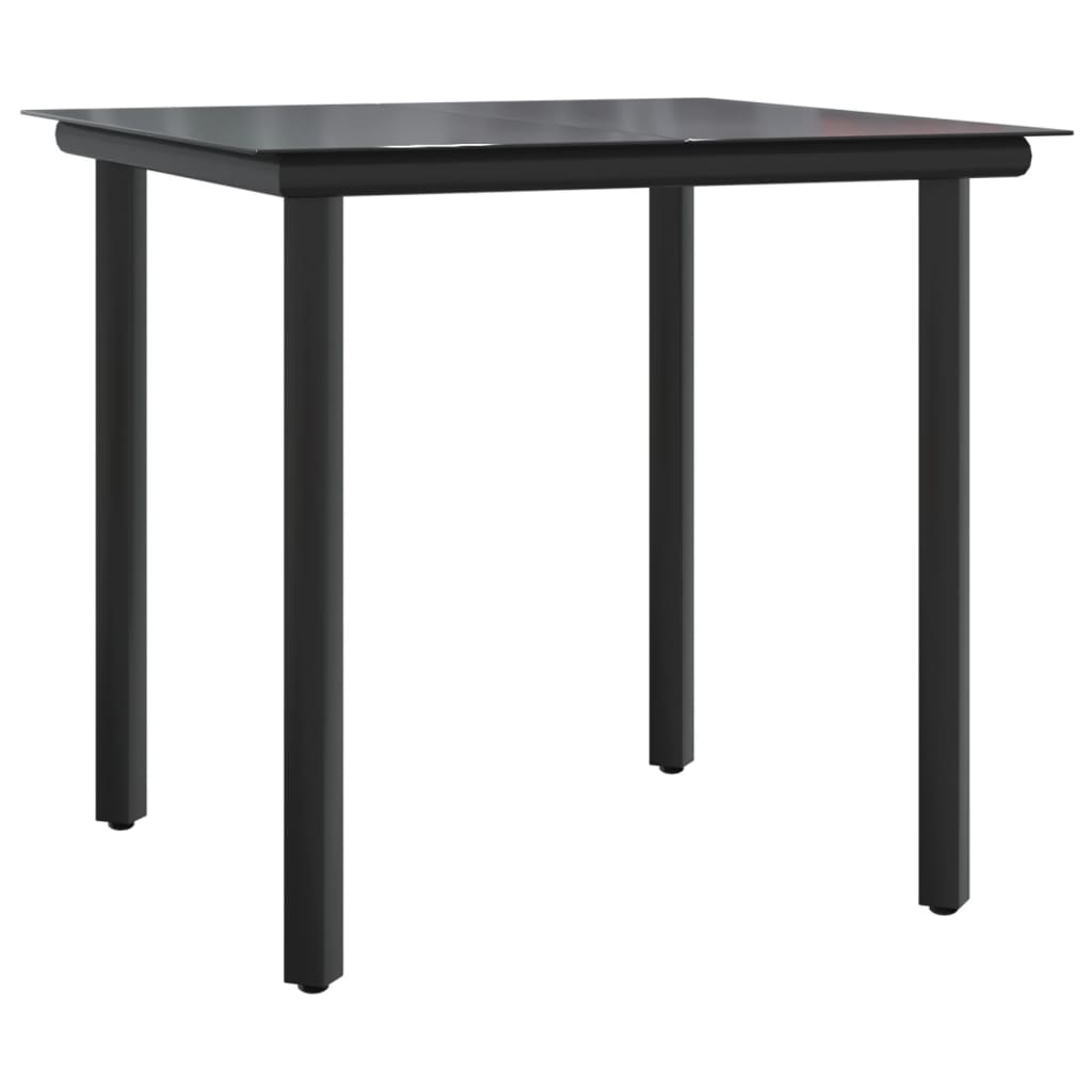 Set mobilier de grădină cu perne, 5 piese, negru, poliratan GartenMobel Dekor