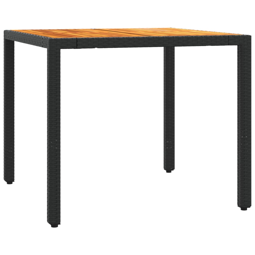Set mobilier de grădină cu perne, 5 piese, negru, poliratan GartenMobel Dekor