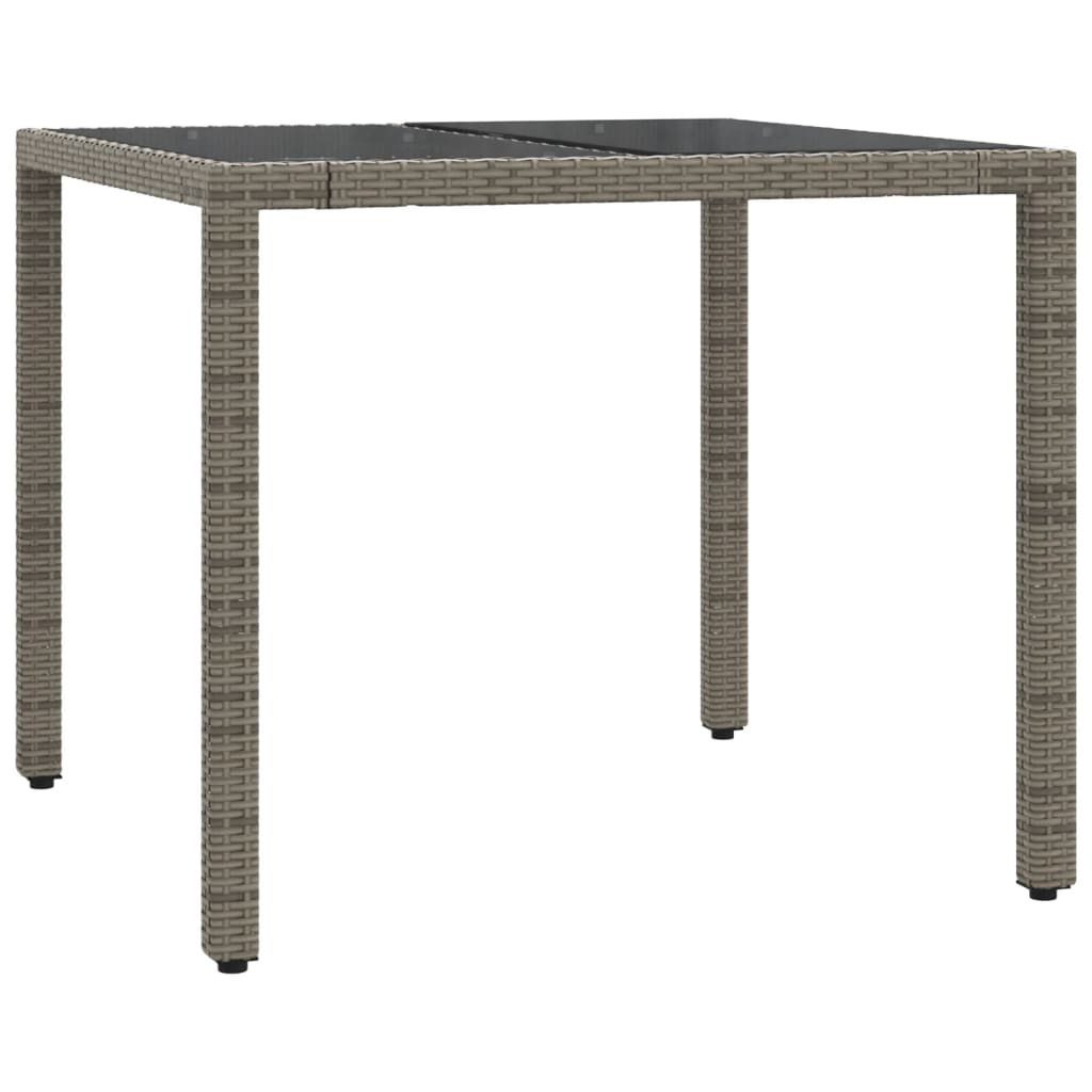Set mobilier de grădină cu perne, 5 piese, gri, poliratan GartenMobel Dekor