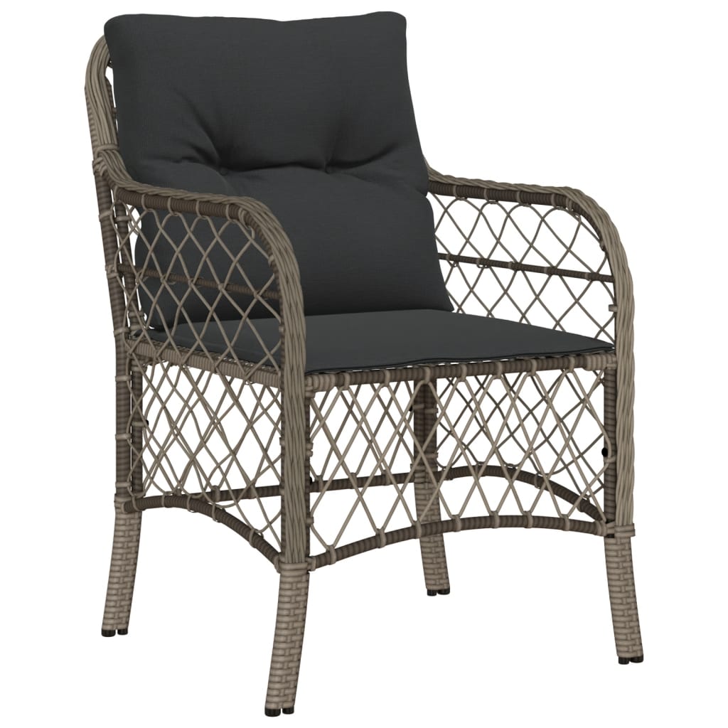 Set mobilier de grădină cu perne, 5 piese, gri, poliratan GartenMobel Dekor