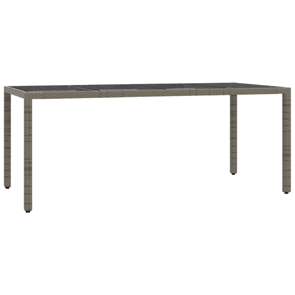 Set mobilier de grădină cu perne, 7 piese, gri, poliratan GartenMobel Dekor