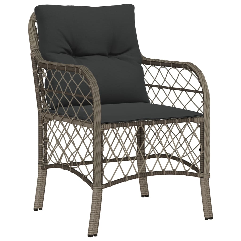 Set mobilier de grădină cu perne, 7 piese, gri, poliratan GartenMobel Dekor