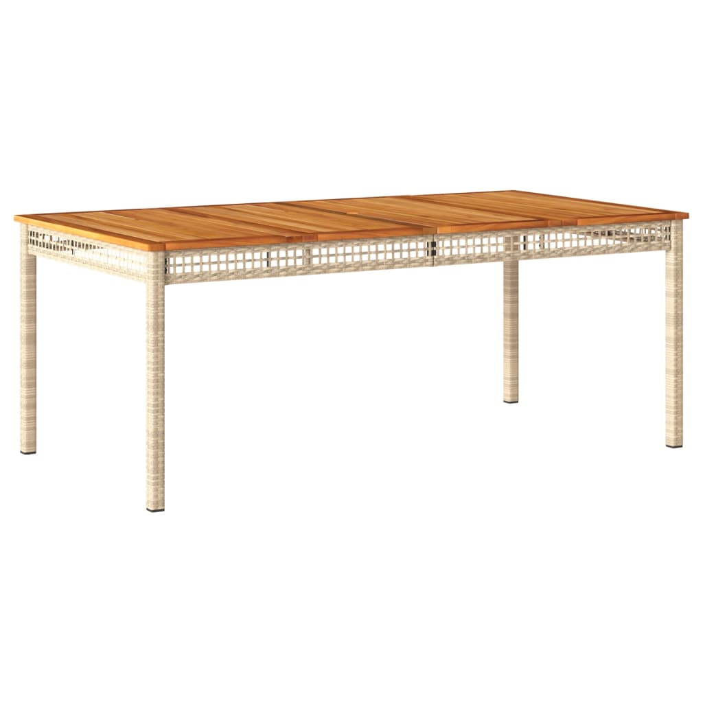 Set de masă pentru grădină, 9 piese, cu perne, bej, poliratan GartenMobel Dekor