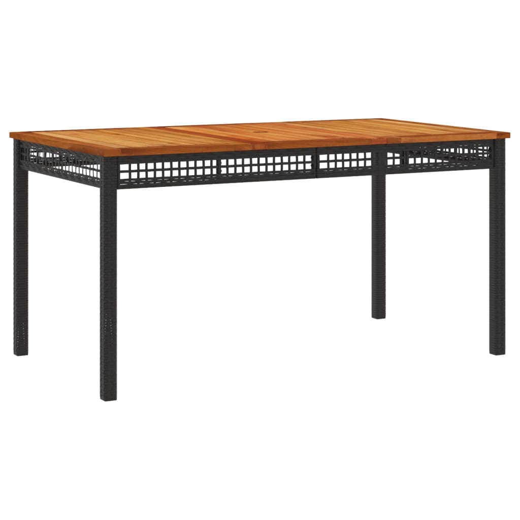 Set mobilier de grădină cu perne, 3 piese, negru, poliratan GartenMobel Dekor