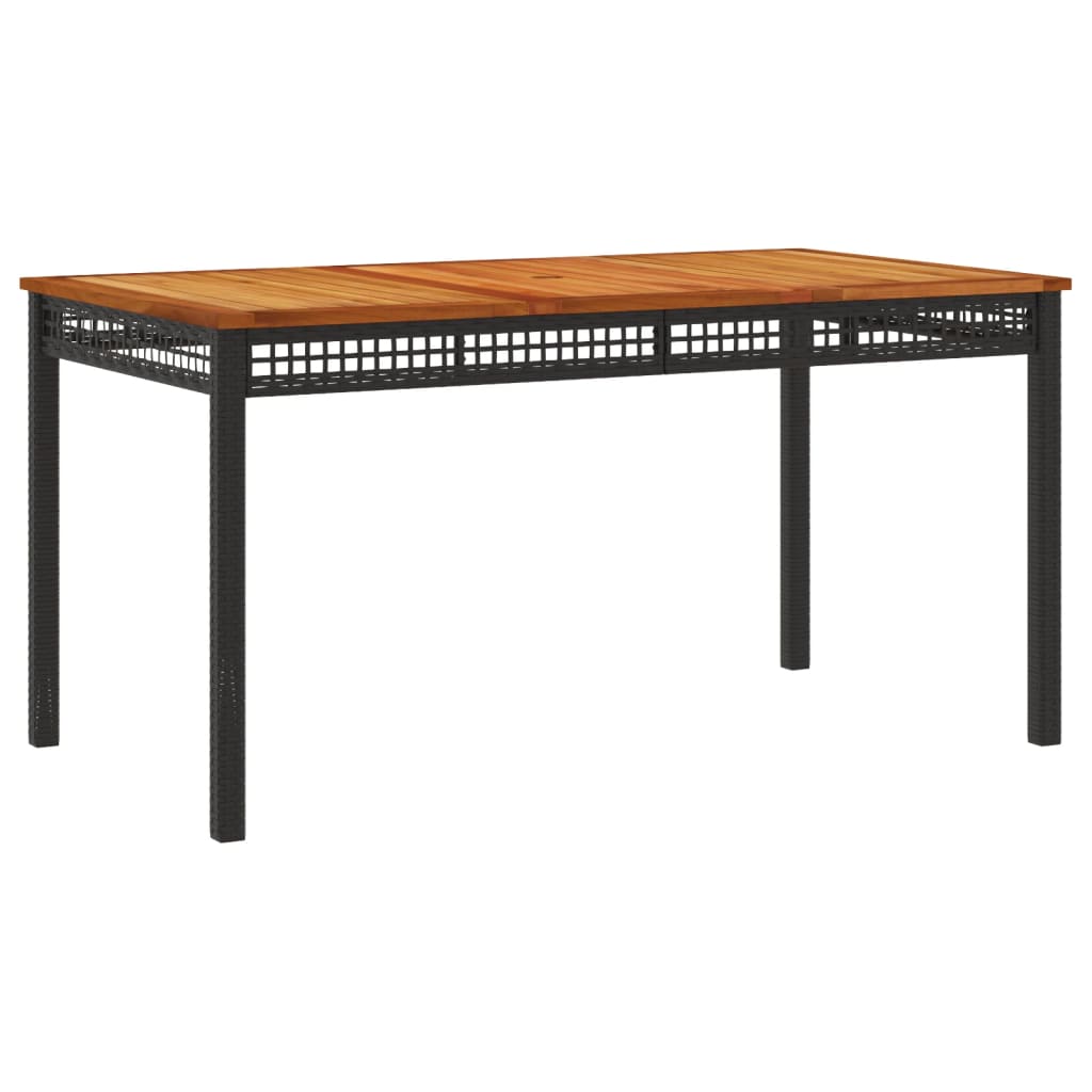 Set mobilier de grădină cu perne, 4 piese, negru, poliratan GartenMobel Dekor