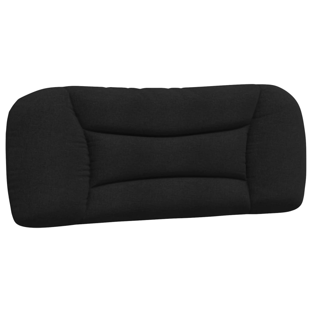 Cadru de pat cu lumini LED, negru, 100x200 cm, textil GartenMobel Dekor