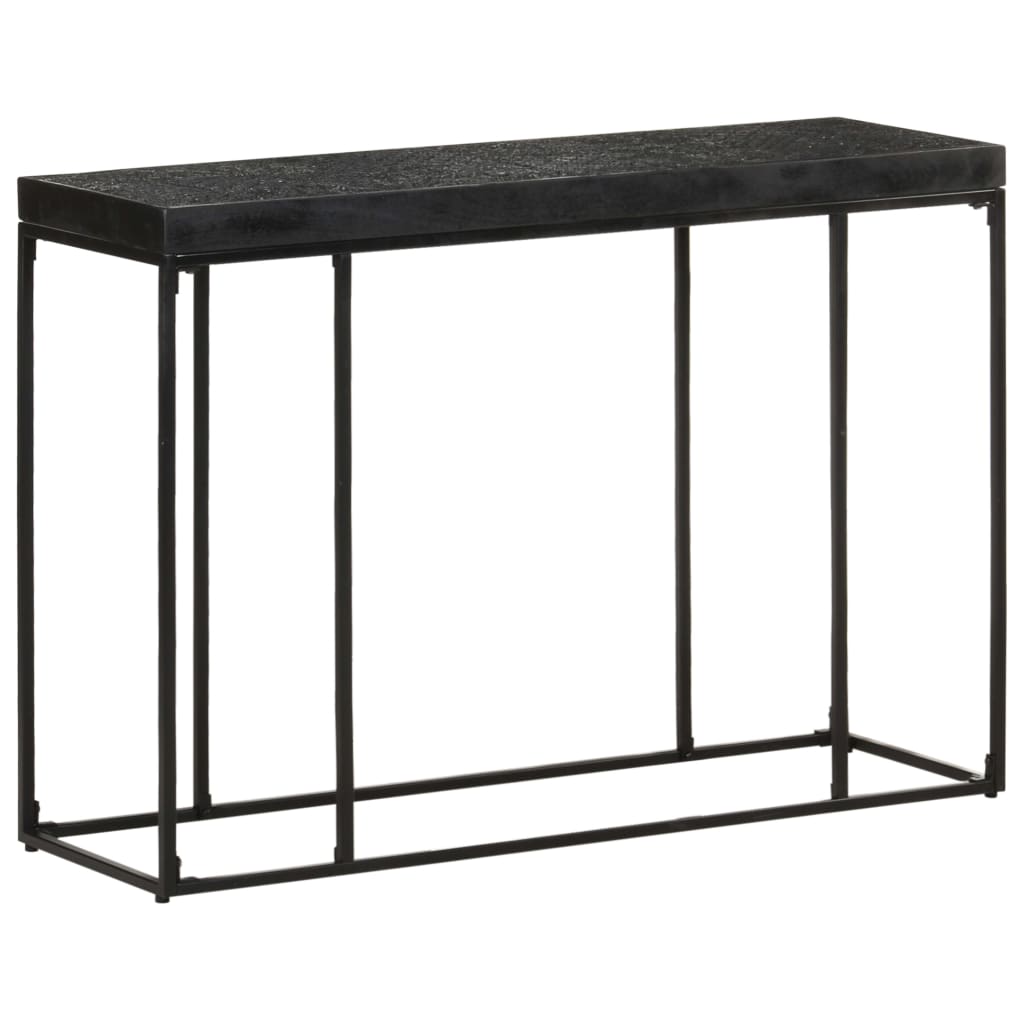 Masă consolă, negru, 110x35x76 cm, lemn masiv acacia și mango GartenMobel Dekor
