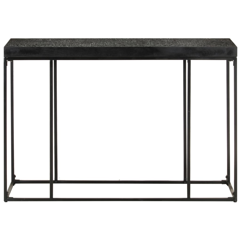Masă consolă, negru, 110x35x76 cm, lemn masiv acacia și mango GartenMobel Dekor