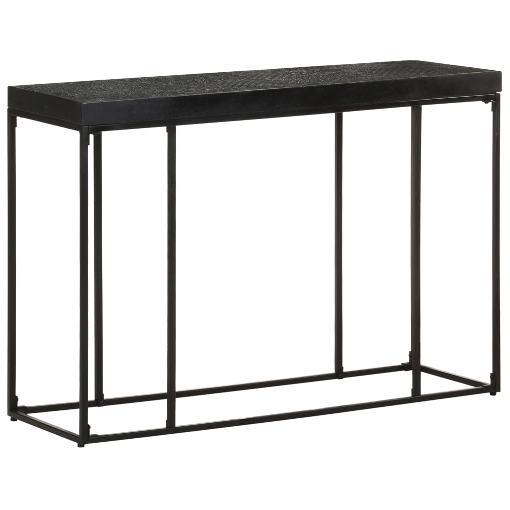 Masă consolă, negru, 110x35x76 cm, lemn masiv acacia și mango GartenMobel Dekor
