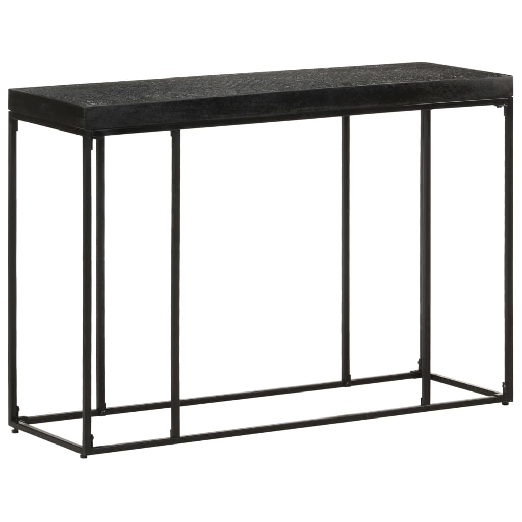 Masă consolă, negru, 110x35x76 cm, lemn masiv acacia și mango GartenMobel Dekor