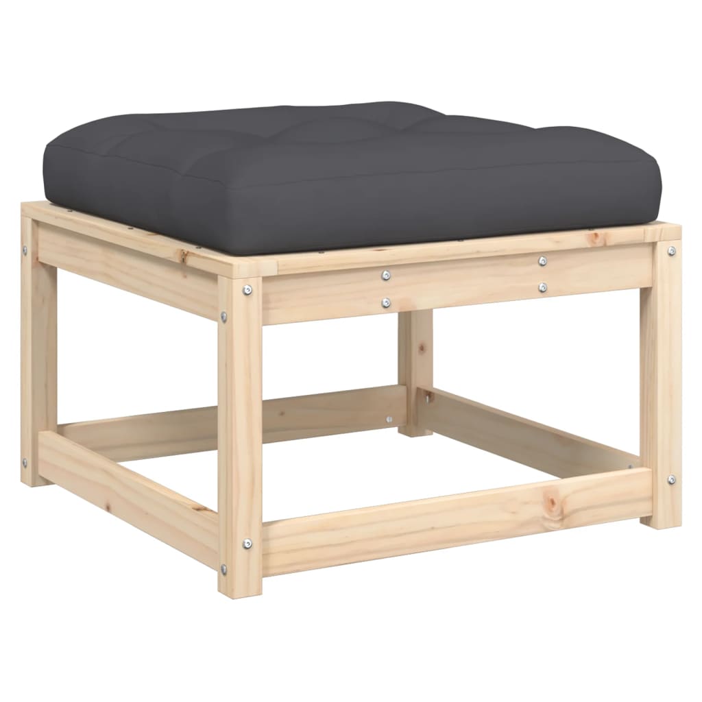 Set mobilier de grădină cu perne, 7 piese, lemn masiv de pin GartenMobel Dekor