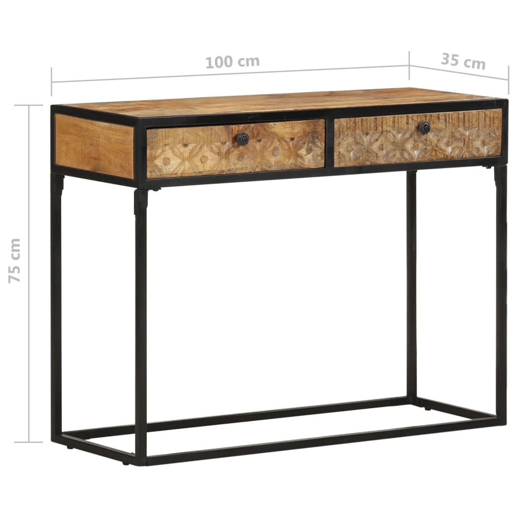 Masă consolă, 100x35x75 cm, lemn masiv de mango GartenMobel Dekor