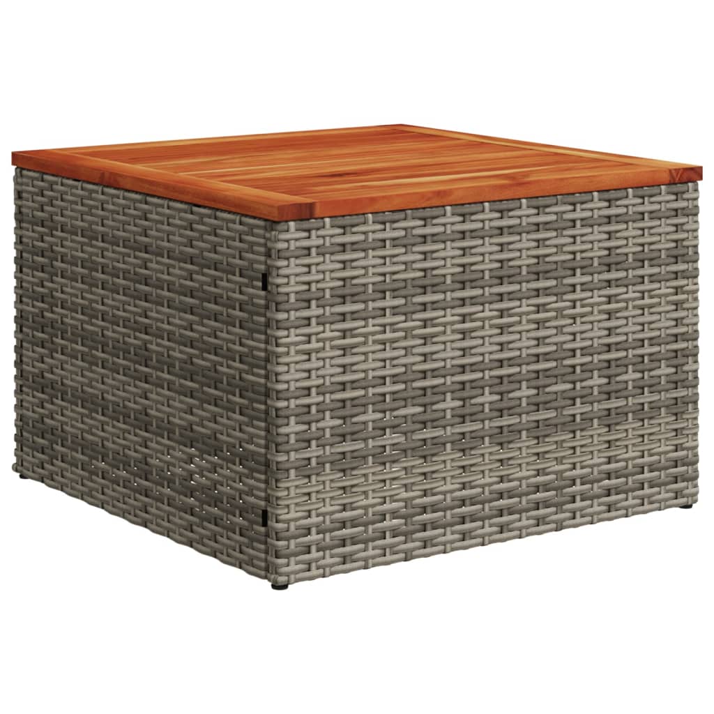 Set mobilier de grădină cu perne, 10 piese, gri, poliratan GartenMobel Dekor