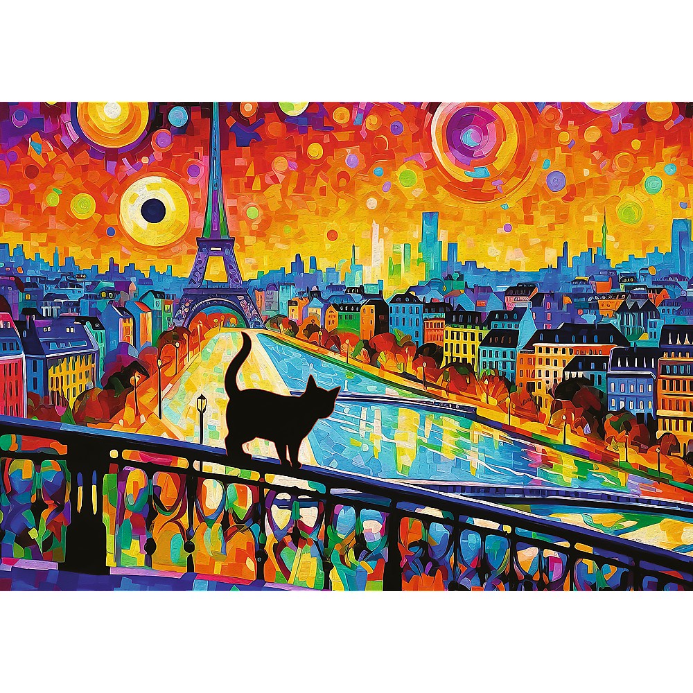 PUZZLE TREFL 1000 PISICA DIN PARIS SuperHeroes ToysZone