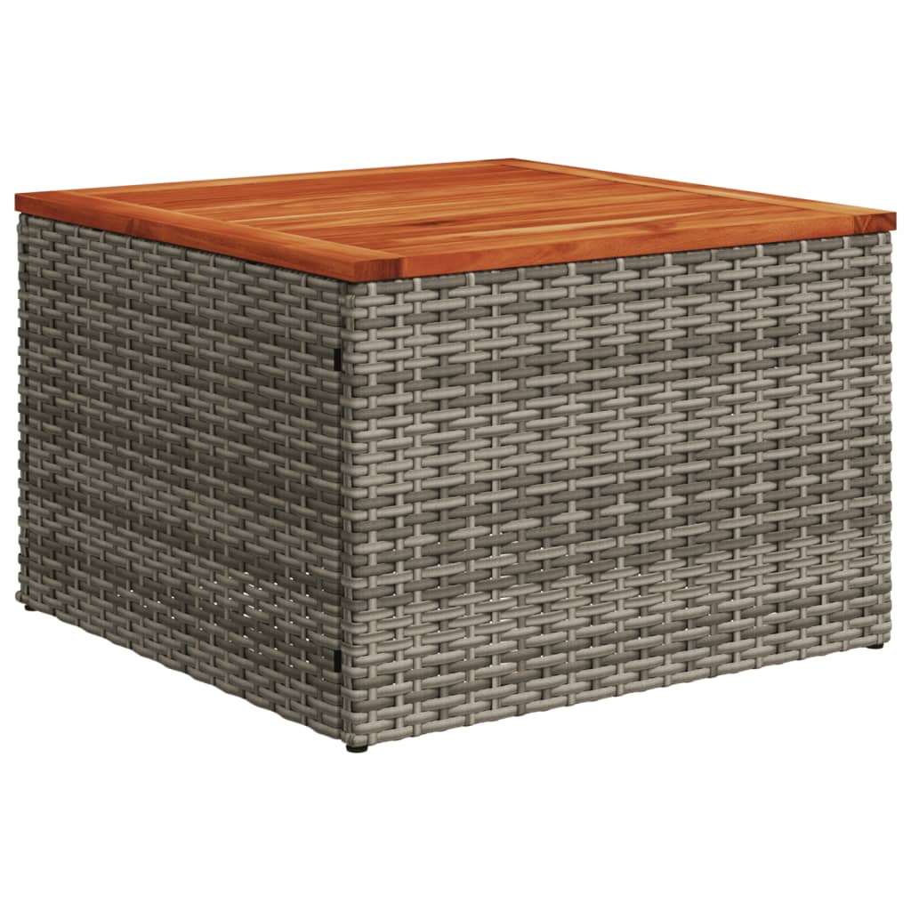 Set canapele de grădină cu perne, 11 piese, gri, poliratan GartenMobel Dekor