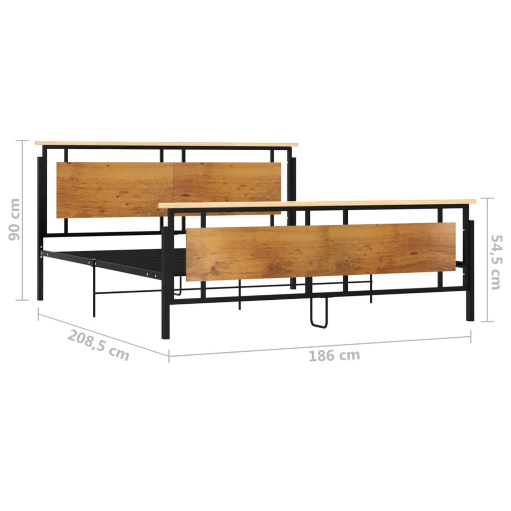 Cadru de pat, 180 x 200 cm, metal GartenMobel Dekor