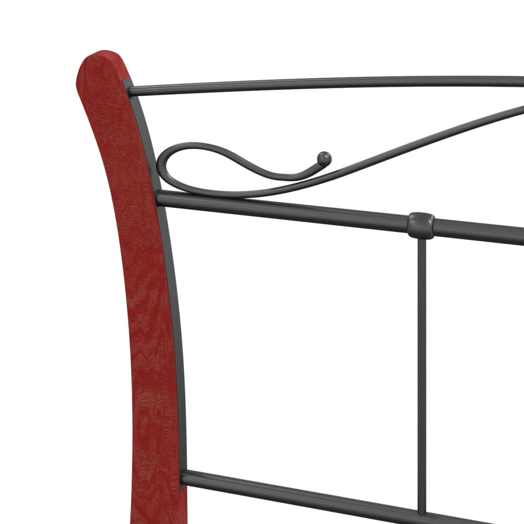 Cadru de pat, negru, 120 x 200 cm, metal GartenMobel Dekor