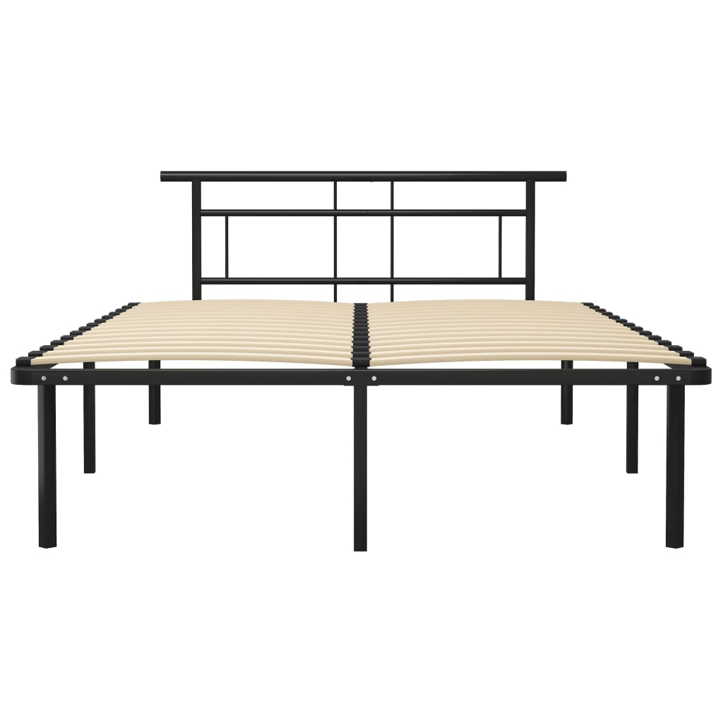 Cadru de pat, negru, 160 x 200 cm, metal GartenMobel Dekor
