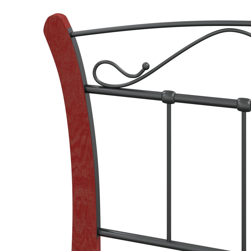 Cadru de pat, negru, 90x200 cm, metal GartenMobel Dekor