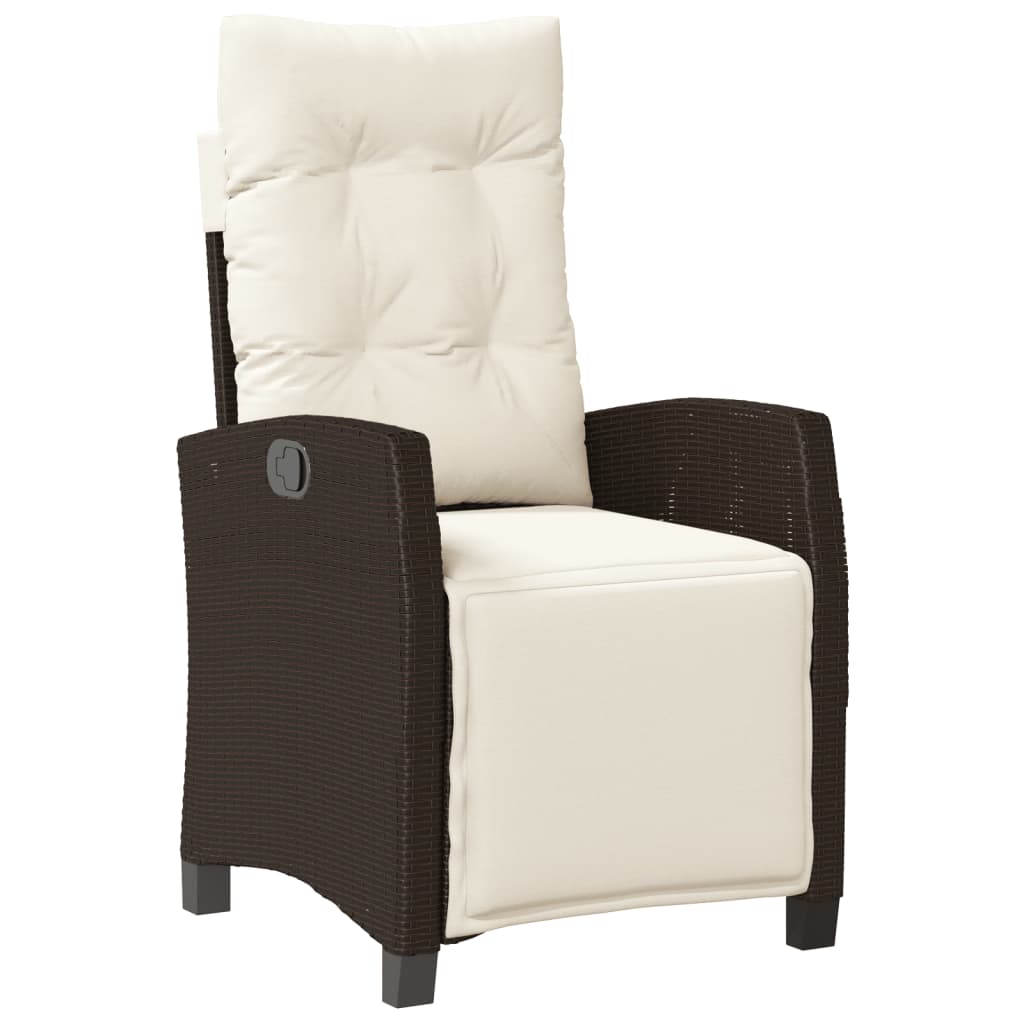 Set mobilier de grădină cu perne, 7 piese, maro, poliratan GartenMobel Dekor