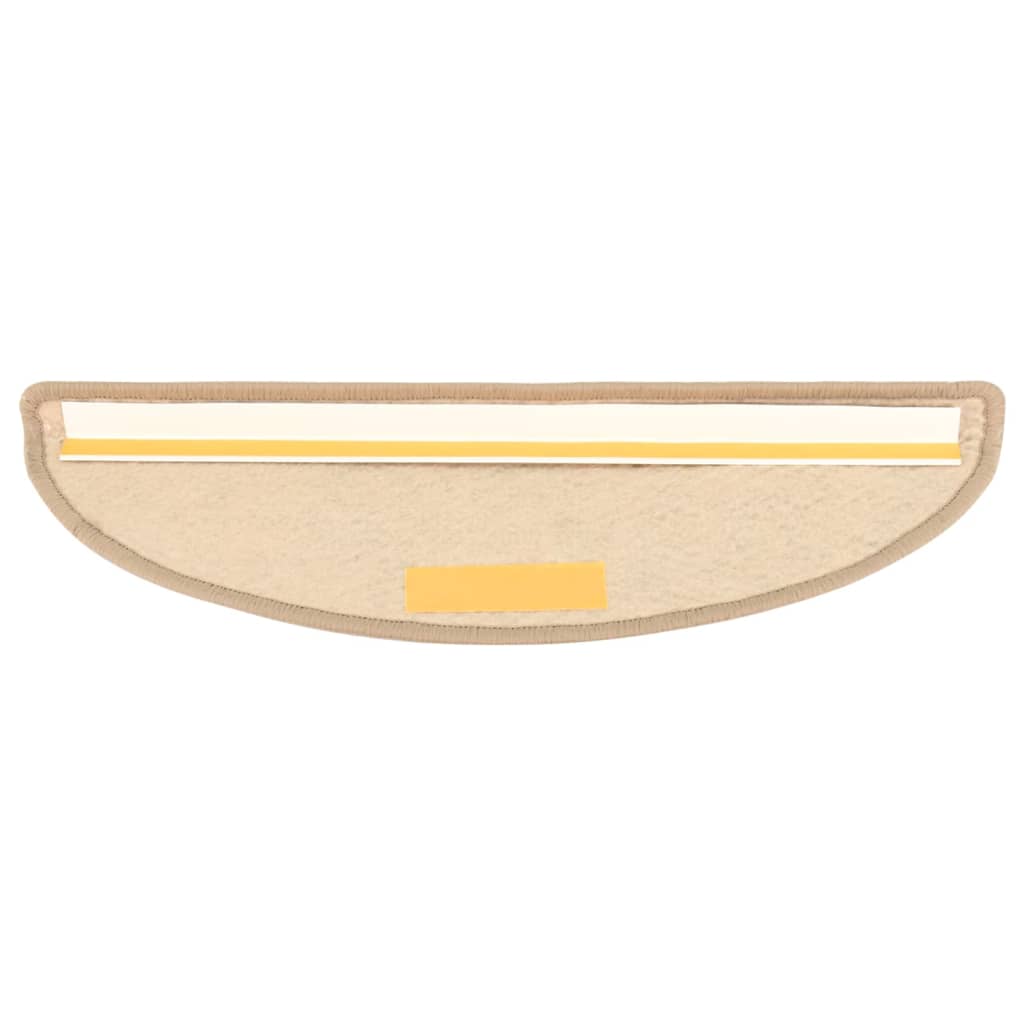 Covorașe scări autoadezive 15 buc. nisipiu 56x17x3 aspect sisal GartenMobel Dekor