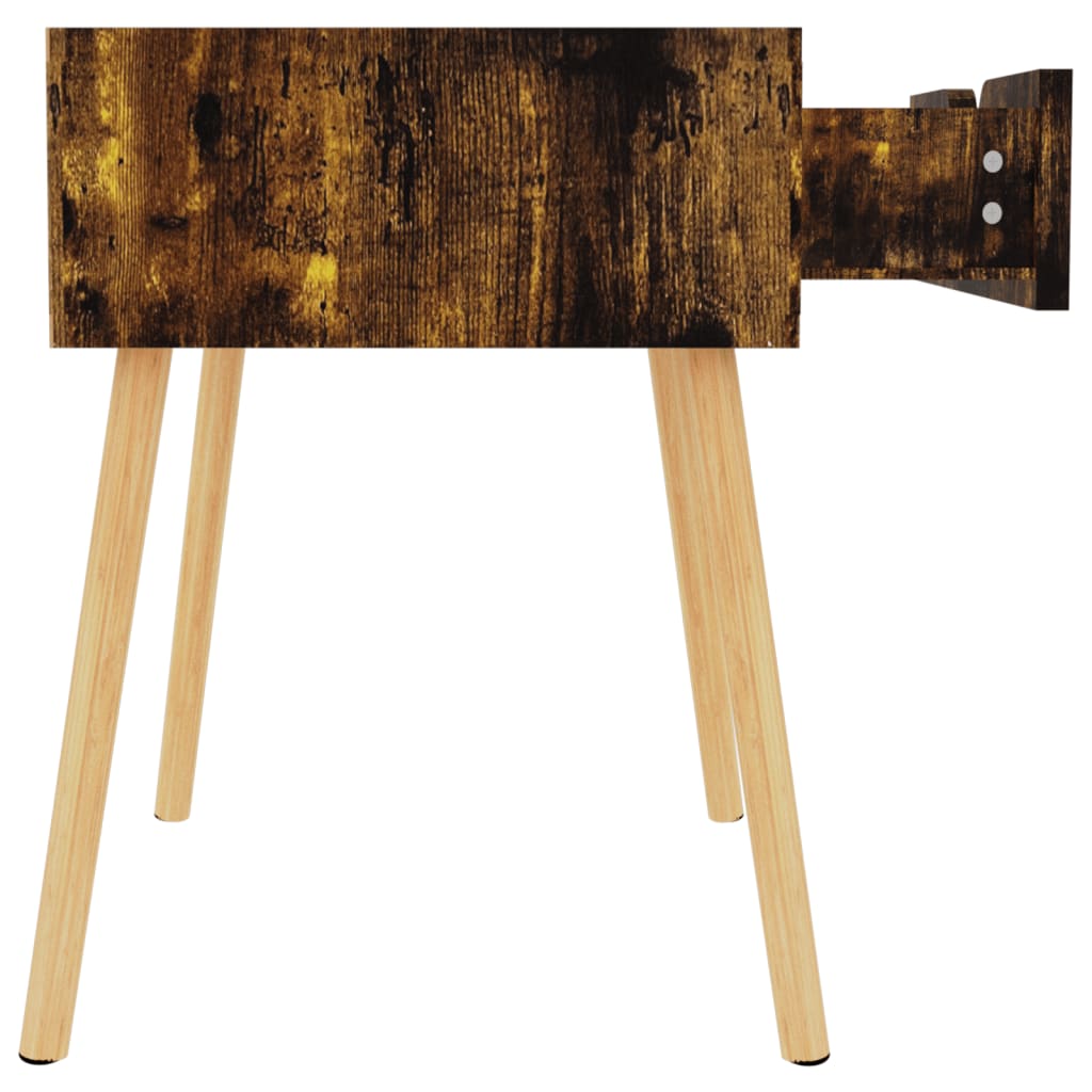 Noptiere, 2 buc., stejar afumat, 40x40x56 cm, lemn prelucrat GartenMobel Dekor