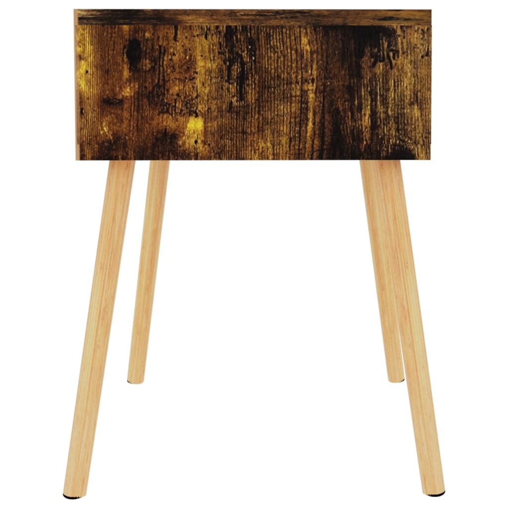 Noptiere, 2 buc., stejar afumat, 40x40x56 cm, lemn prelucrat GartenMobel Dekor
