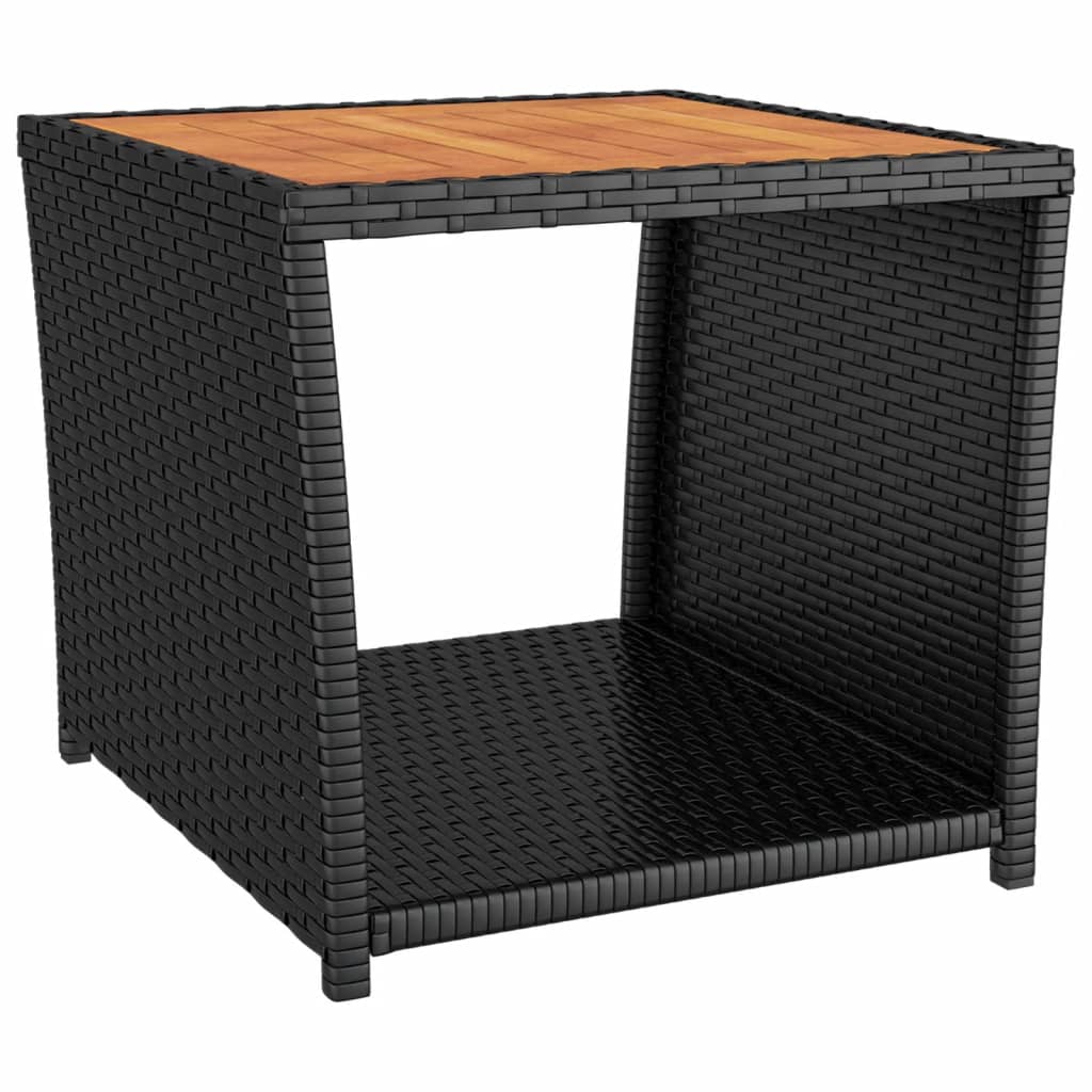 Set mobilier de grădină cu perne, 3 piese, negru, poliratan GartenMobel Dekor