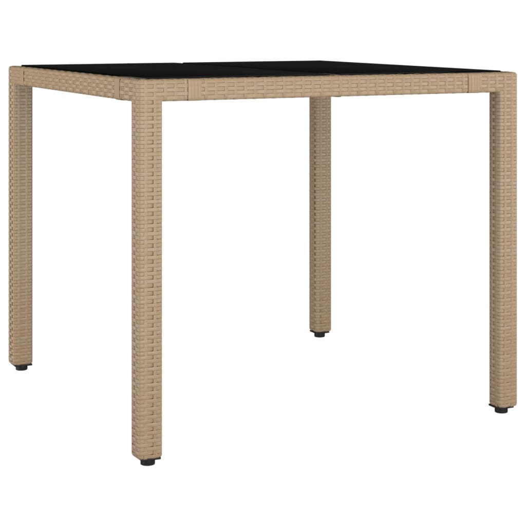 Set mobilier de grădină cu perne, 5 piese, bej, poliratan GartenMobel Dekor