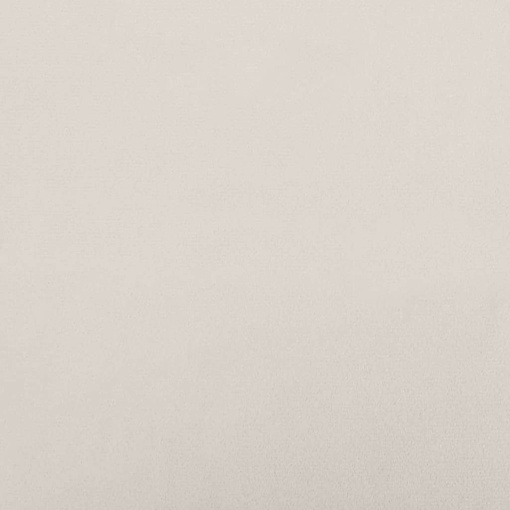 Scaun de relaxare, alb crem, catifea GartenMobel Dekor