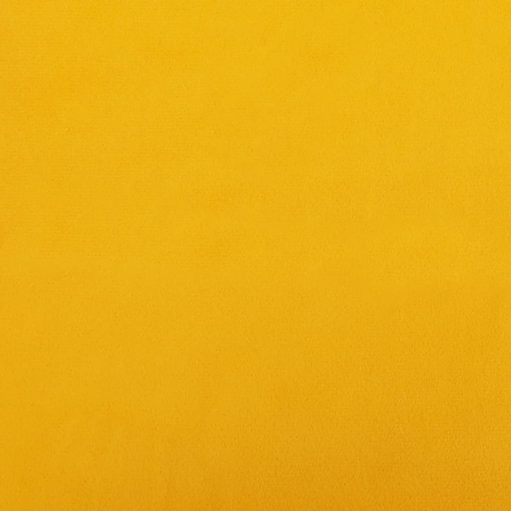 Scaun balansoar, galben muștar, catifea GartenMobel Dekor