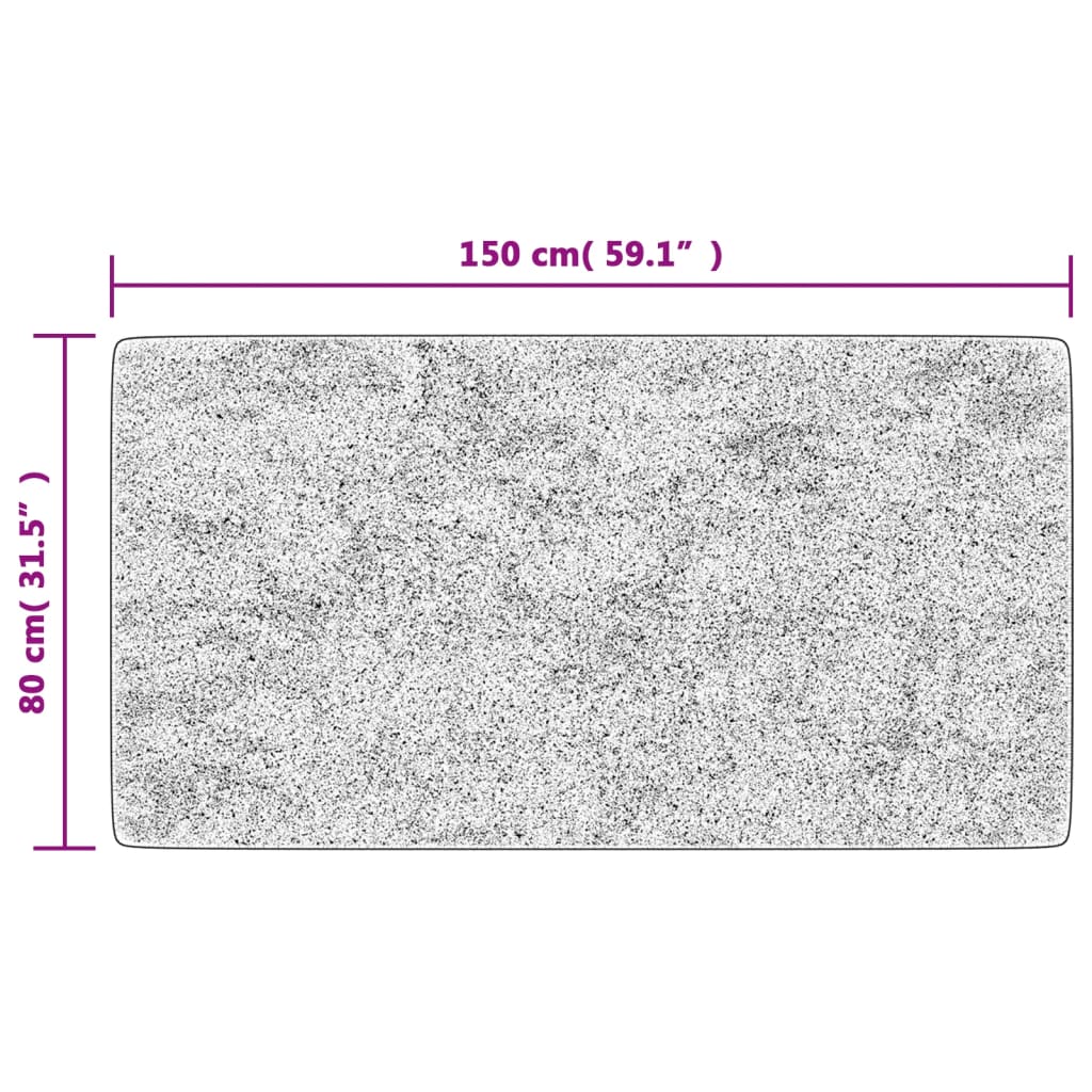 Covor lavabil, antracit, 80x150 cm, antiderapant GartenMobel Dekor