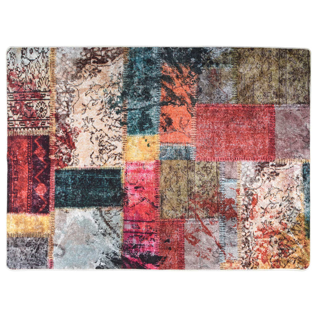 Covor lavabil, mozaic multicolor, 120x180 cm, antiderapant GartenMobel Dekor