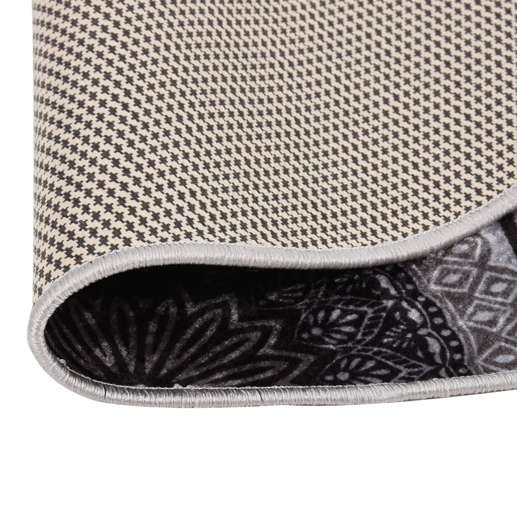 Covor lavabil, multicolor, φ120 cm, antiderapant GartenMobel Dekor