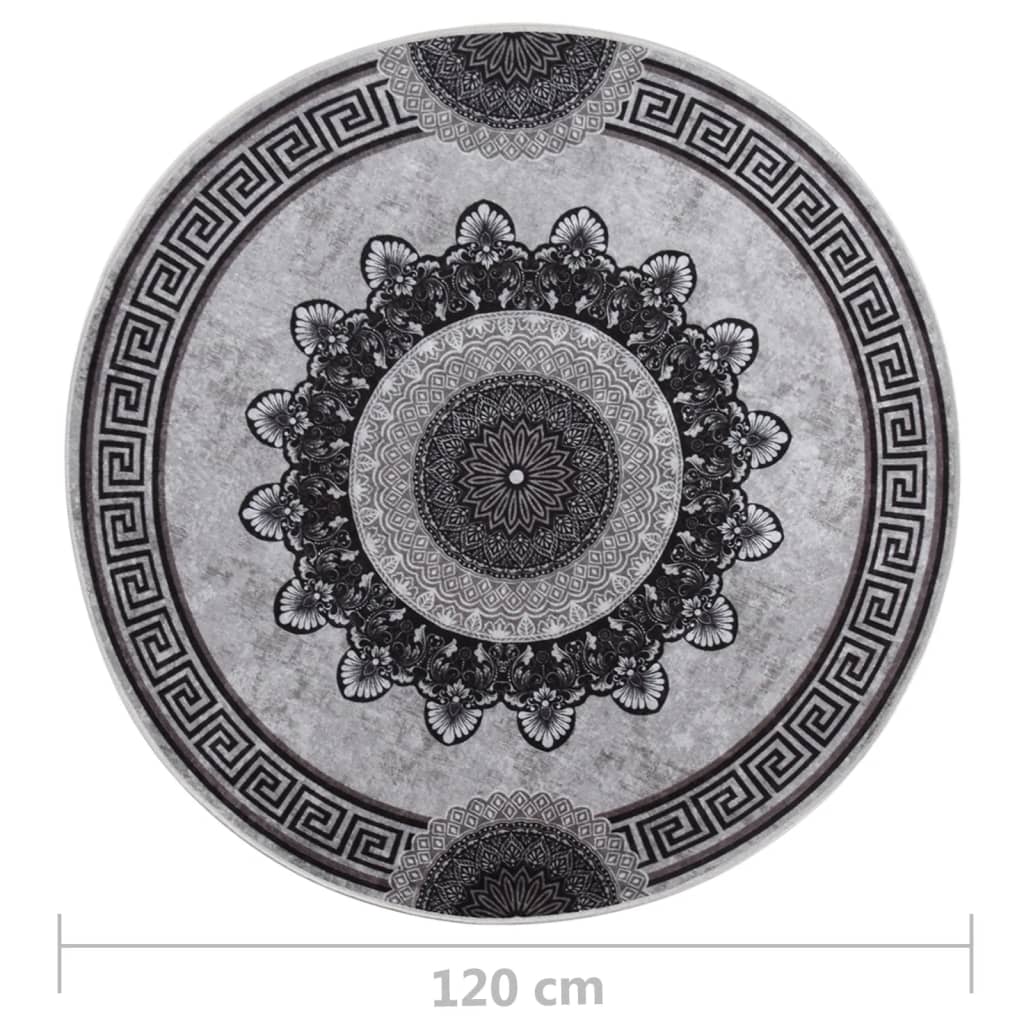 Covor lavabil, multicolor, φ120 cm, antiderapant GartenMobel Dekor