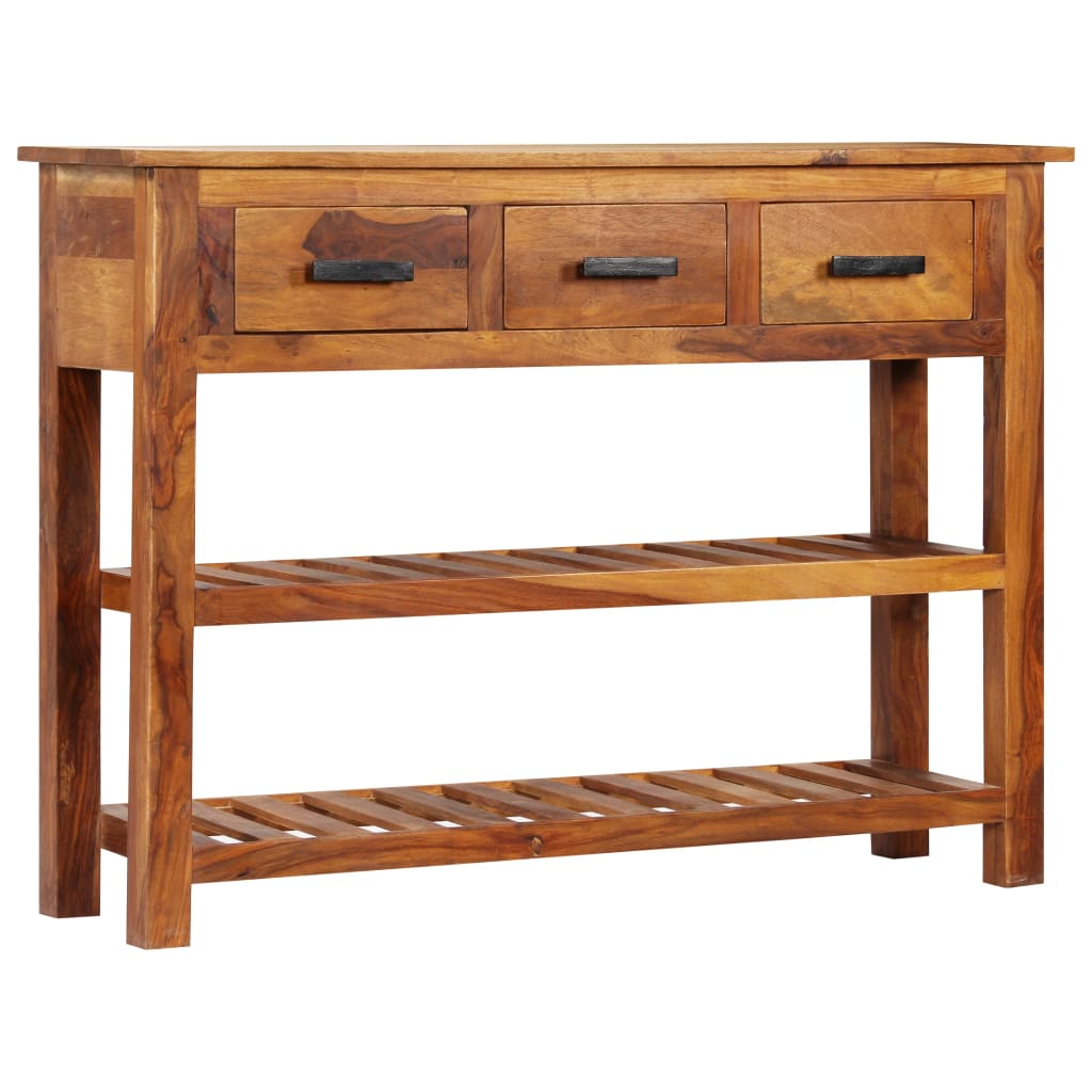 Servantă cu 3 sertare, 110 x 30 x 80 cm, lemn masiv de acacia GartenMobel Dekor