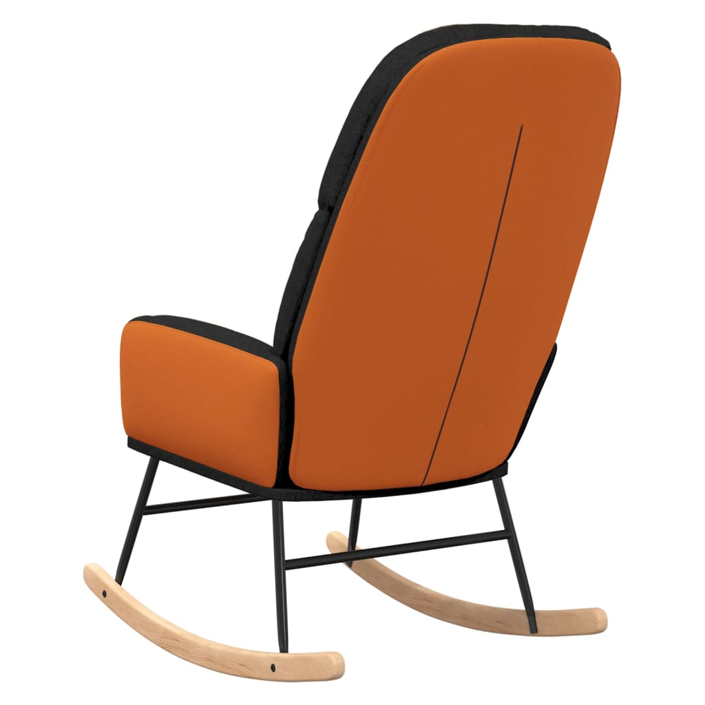 Scaun balansoar, negru, material textil GartenMobel Dekor