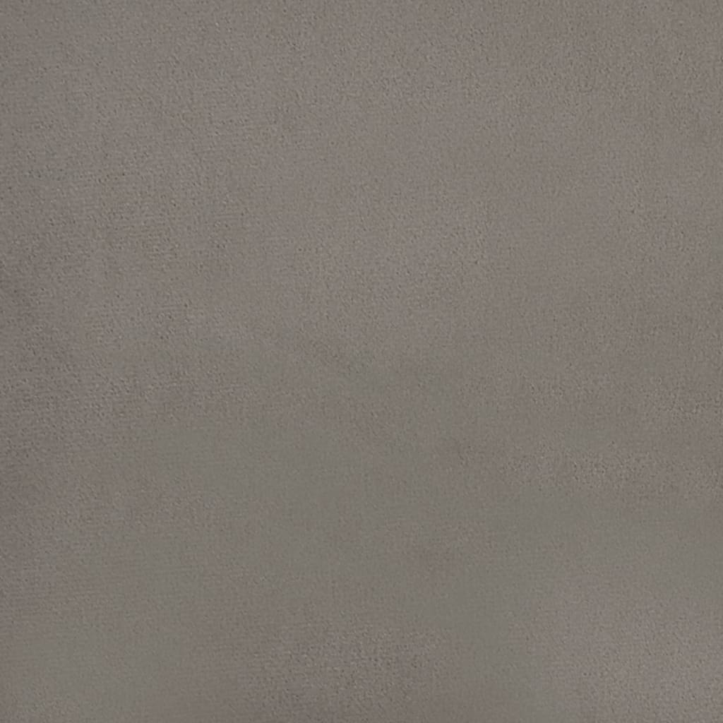 Scaune de sufragerie, 2 buc., gri deschis, catifea GartenMobel Dekor