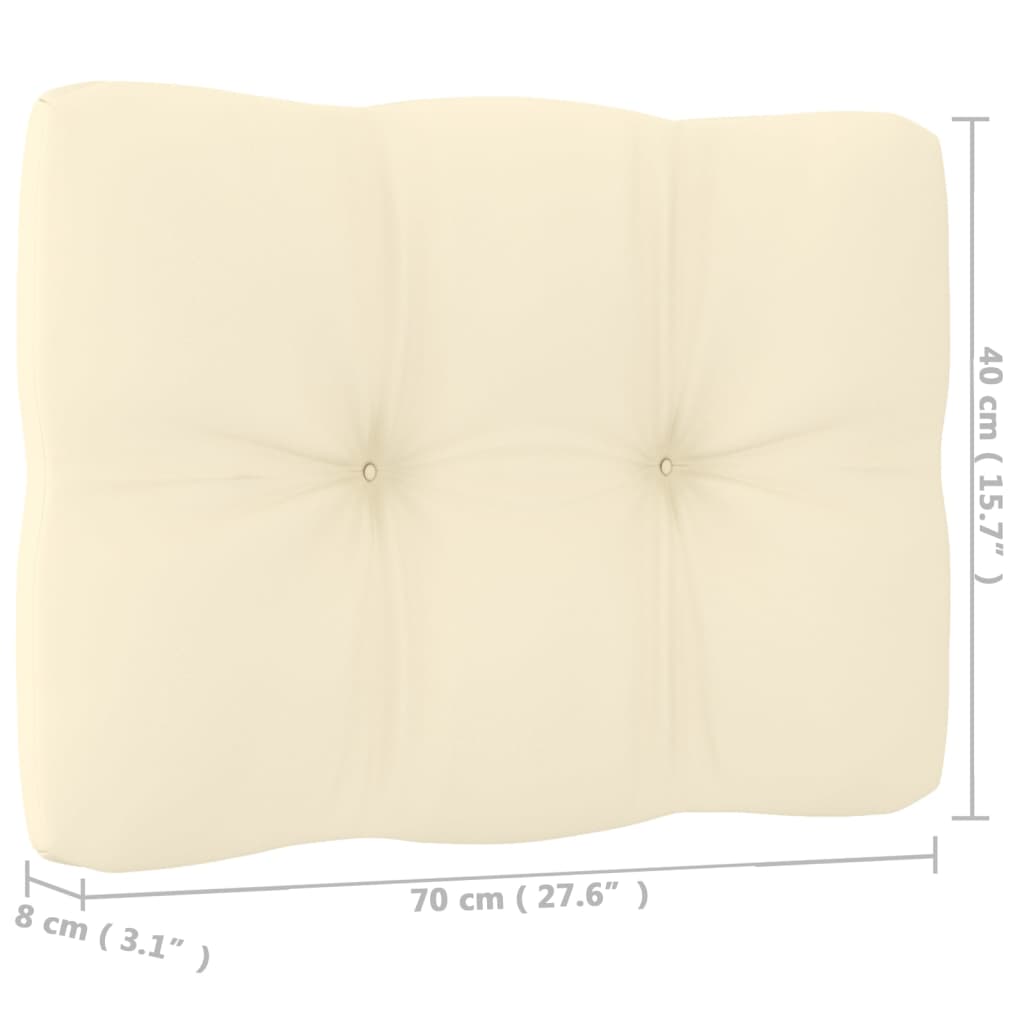 Set mobilier de grădină cu perne, 7 piese, lemn masiv de pin GartenMobel Dekor