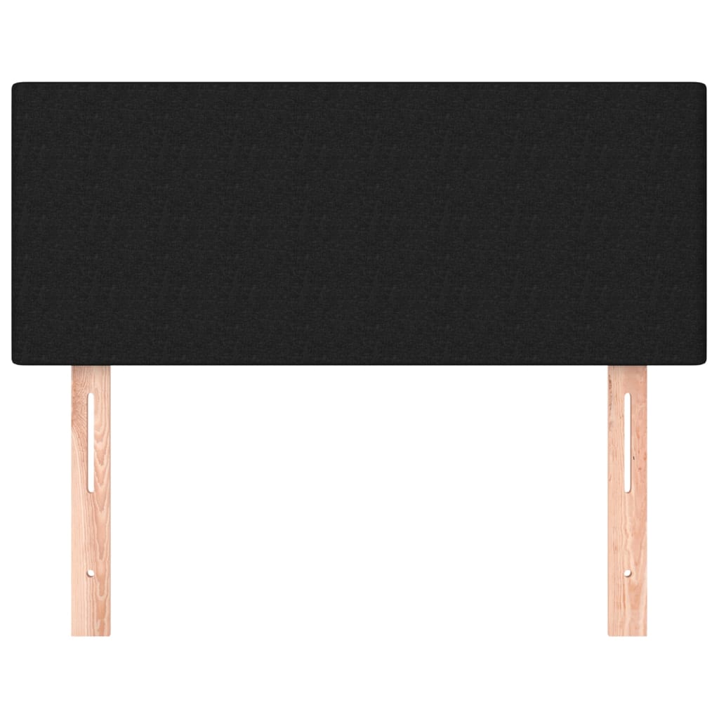 Tăblie de pat, negru, 100x5x78/88 cm, textil GartenMobel Dekor