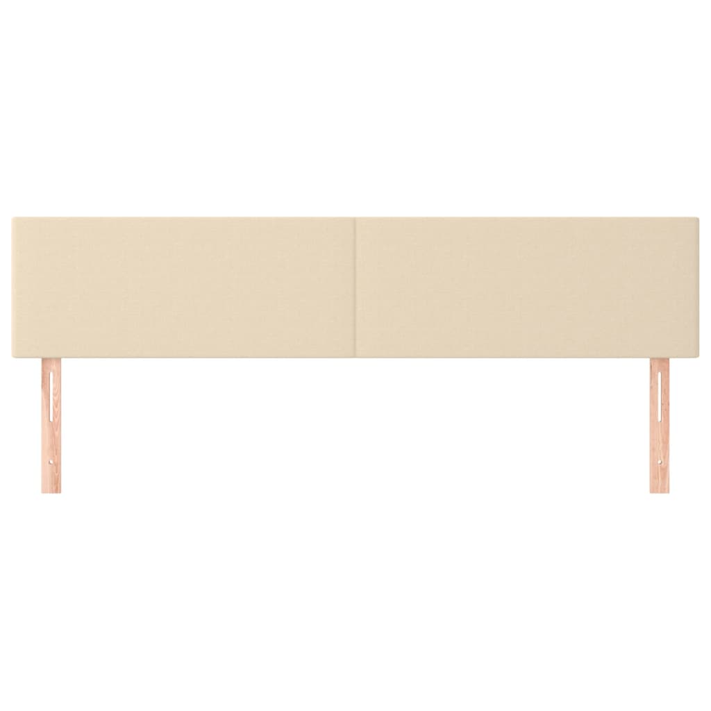 Tăblii de pat, 2 buc, crem, 90x5x78/88 cm, textil GartenMobel Dekor