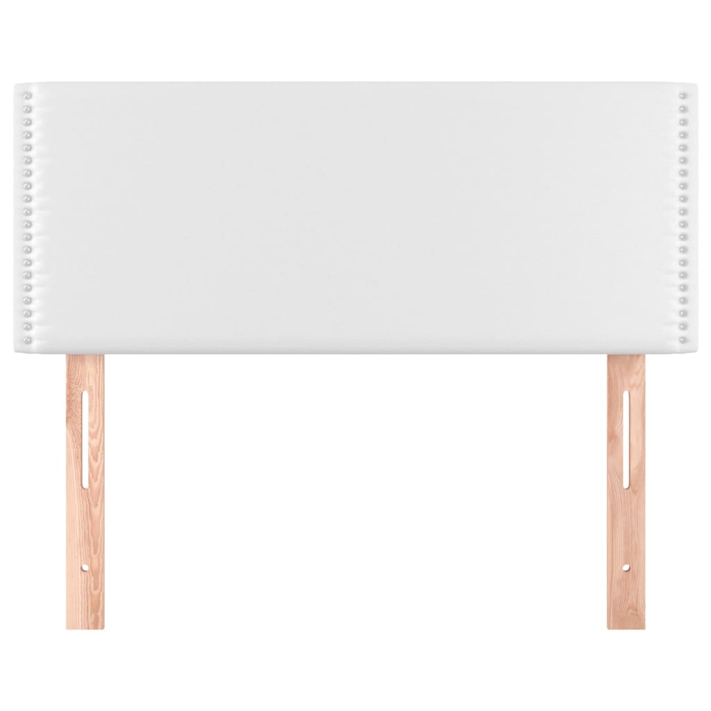 Tăblie de pat, alb, 100x5x78/88 cm, piele ecologică GartenMobel Dekor