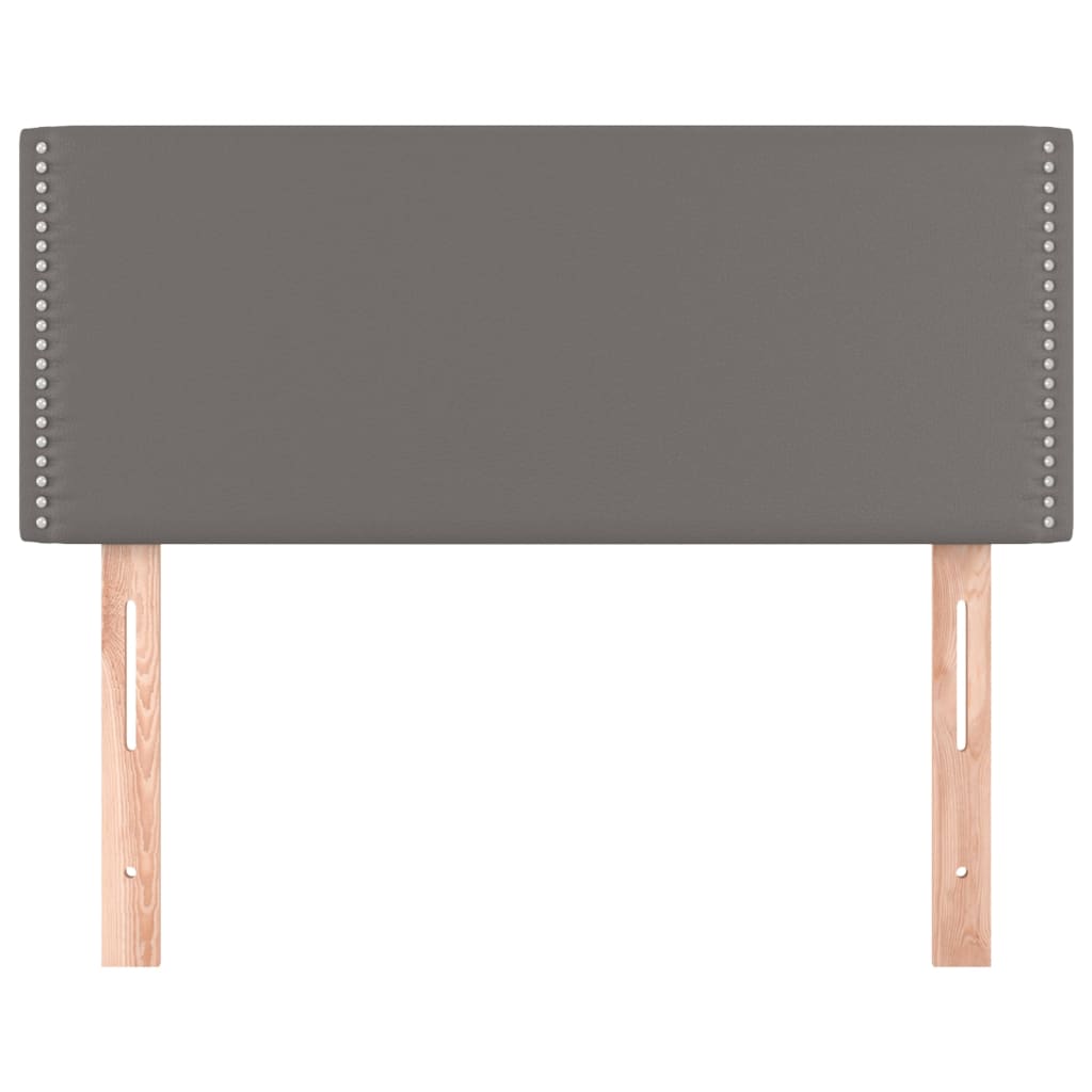 Tăblie de pat, gri, 80x5x78/88 cm, piele ecologică GartenMobel Dekor