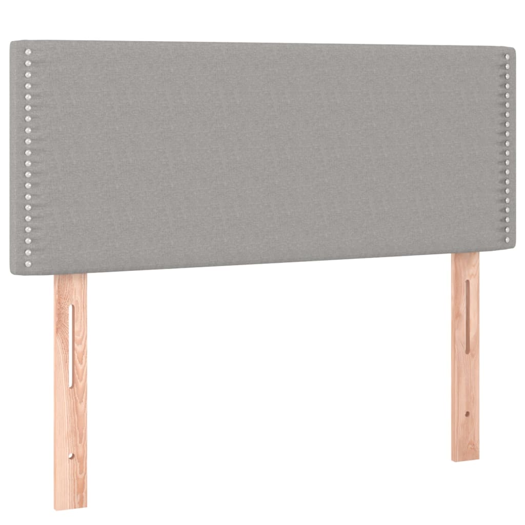 Tăblie de pat, gri deschis, 90x5x78/88 cm, textil GartenMobel Dekor