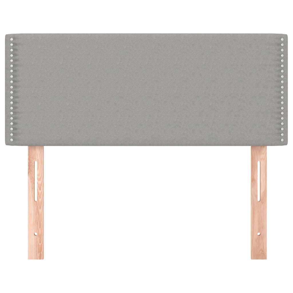 Tăblie de pat, gri deschis, 90x5x78/88 cm, textil GartenMobel Dekor