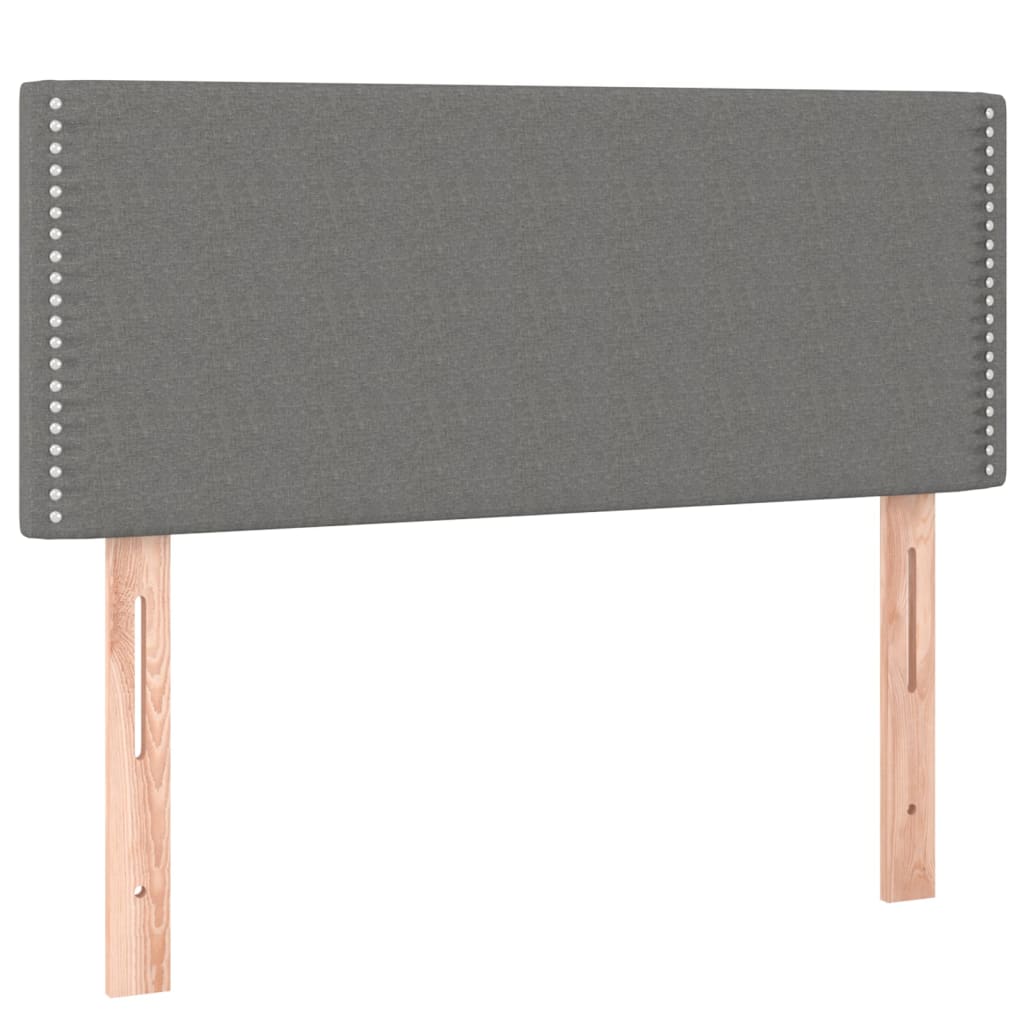 Tăblie de pat, gri închis, 100x5x78/88 cm, textil GartenMobel Dekor