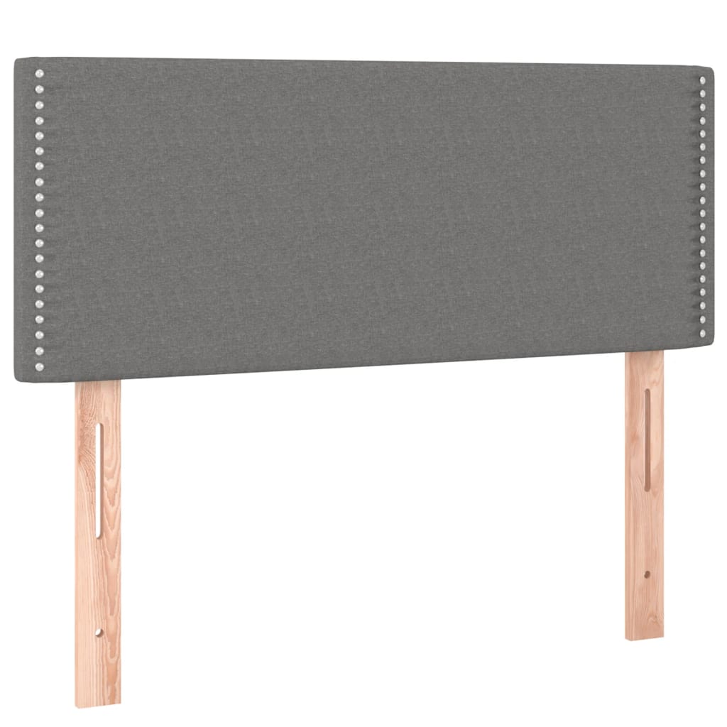 Tăblie de pat, gri închis, 80x5x78/88 cm, textil GartenMobel Dekor