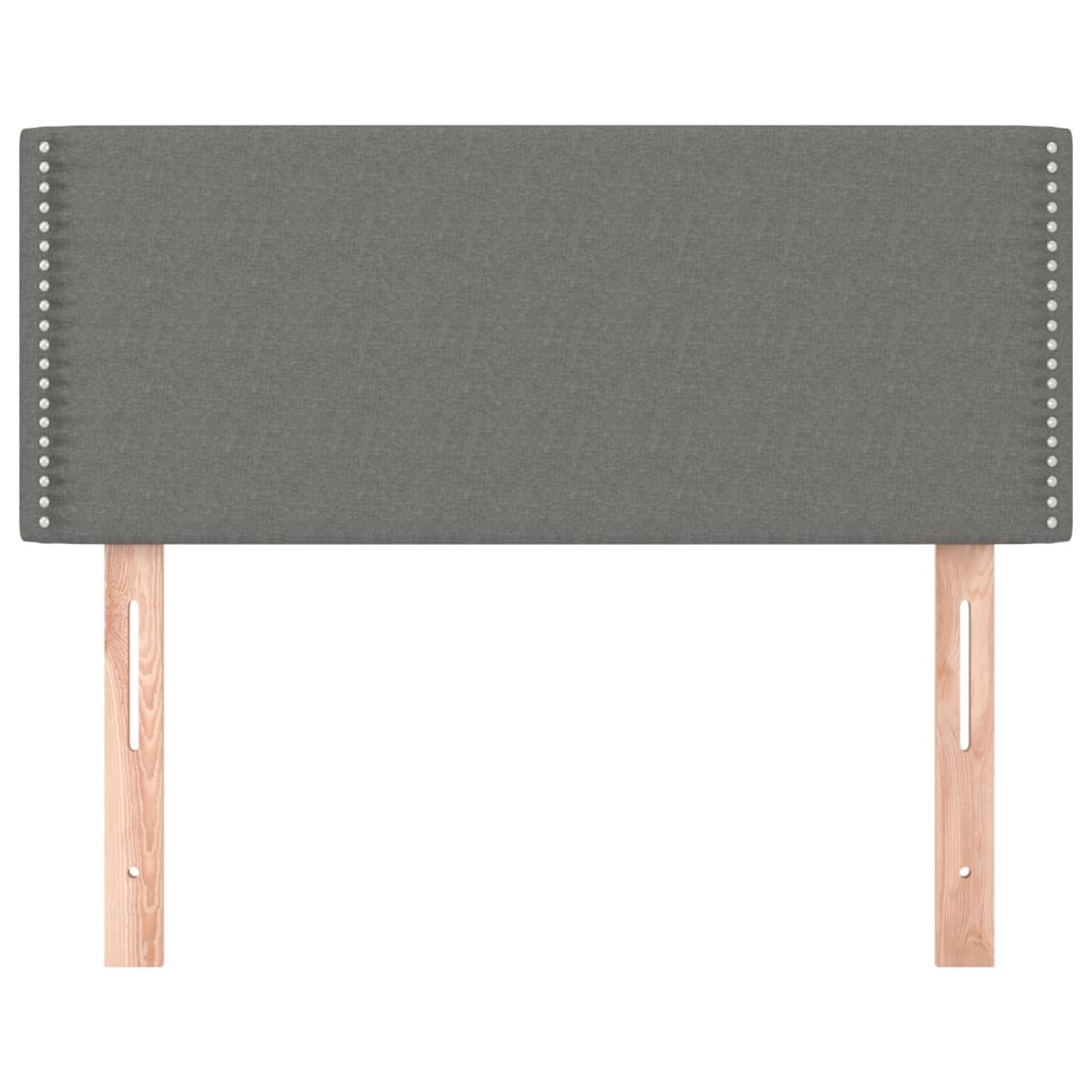 Tăblie de pat, gri închis, 80x5x78/88 cm, textil GartenMobel Dekor