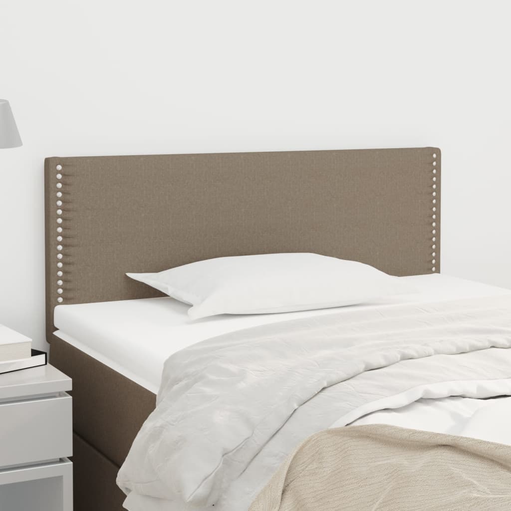 Tăblie de pat, gri taupe, 90x5x78/88 cm, textil GartenMobel Dekor
