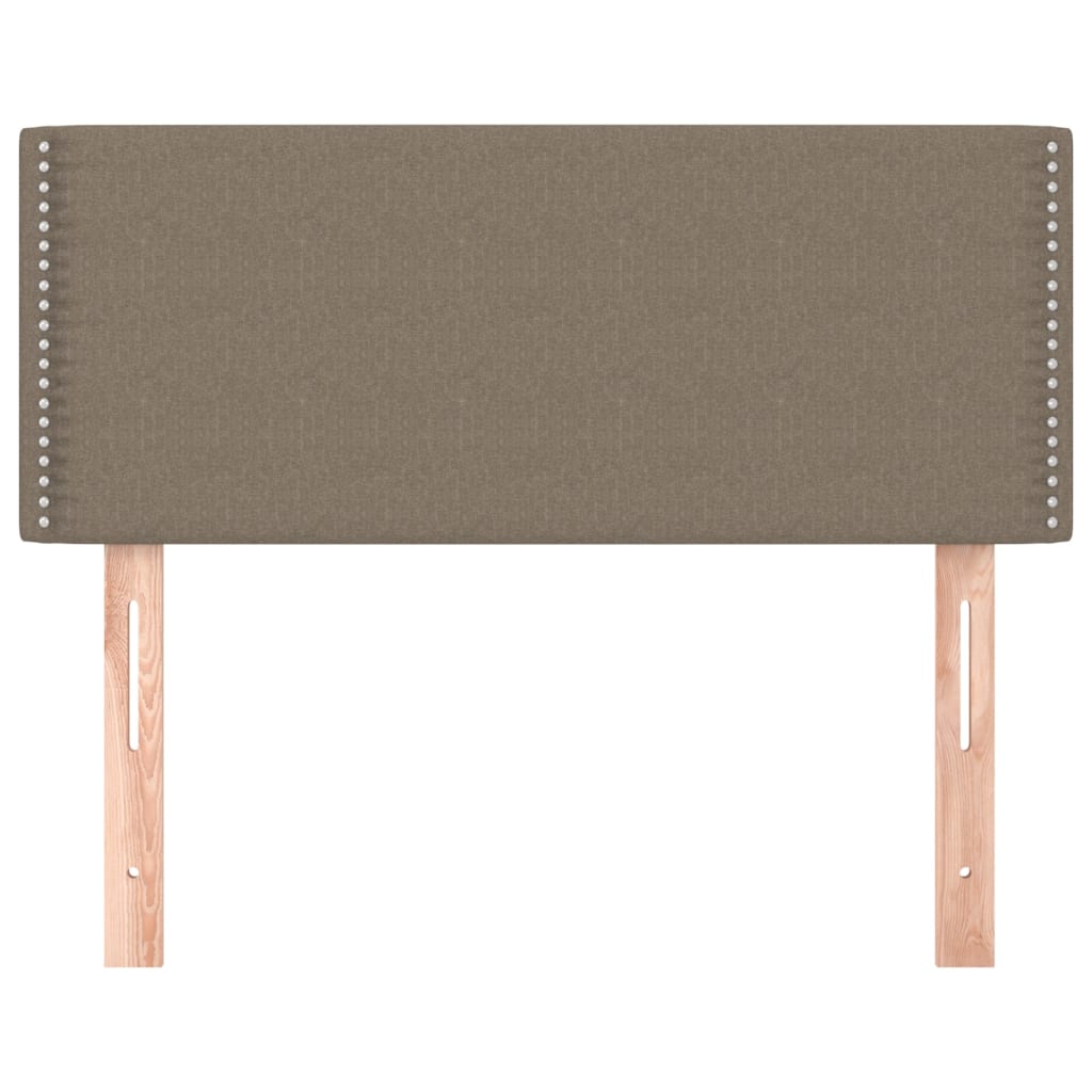 Tăblie de pat, gri taupe, 90x5x78/88 cm, textil GartenMobel Dekor